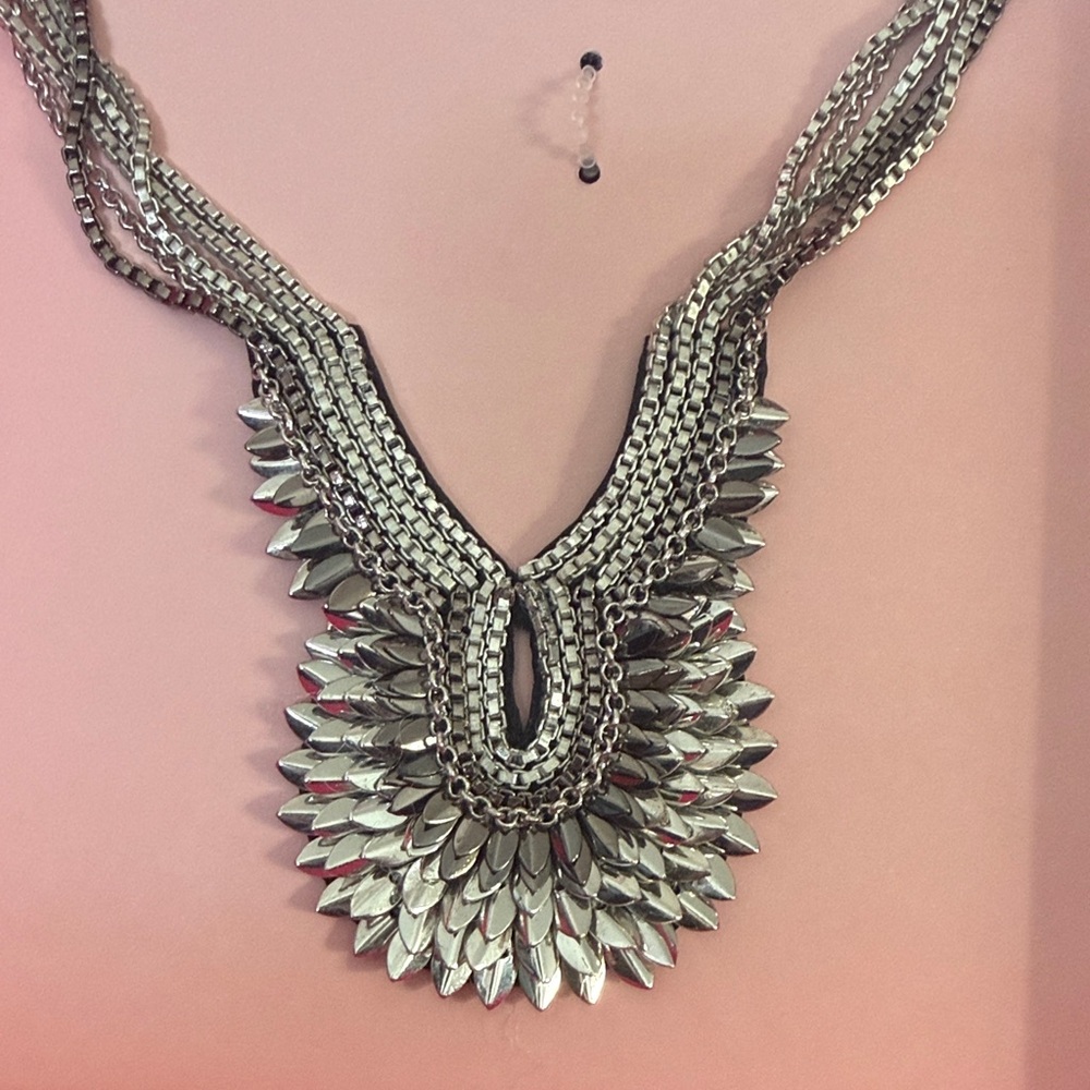 Stella & Dot Pegasus Pendant Silver Necklace
